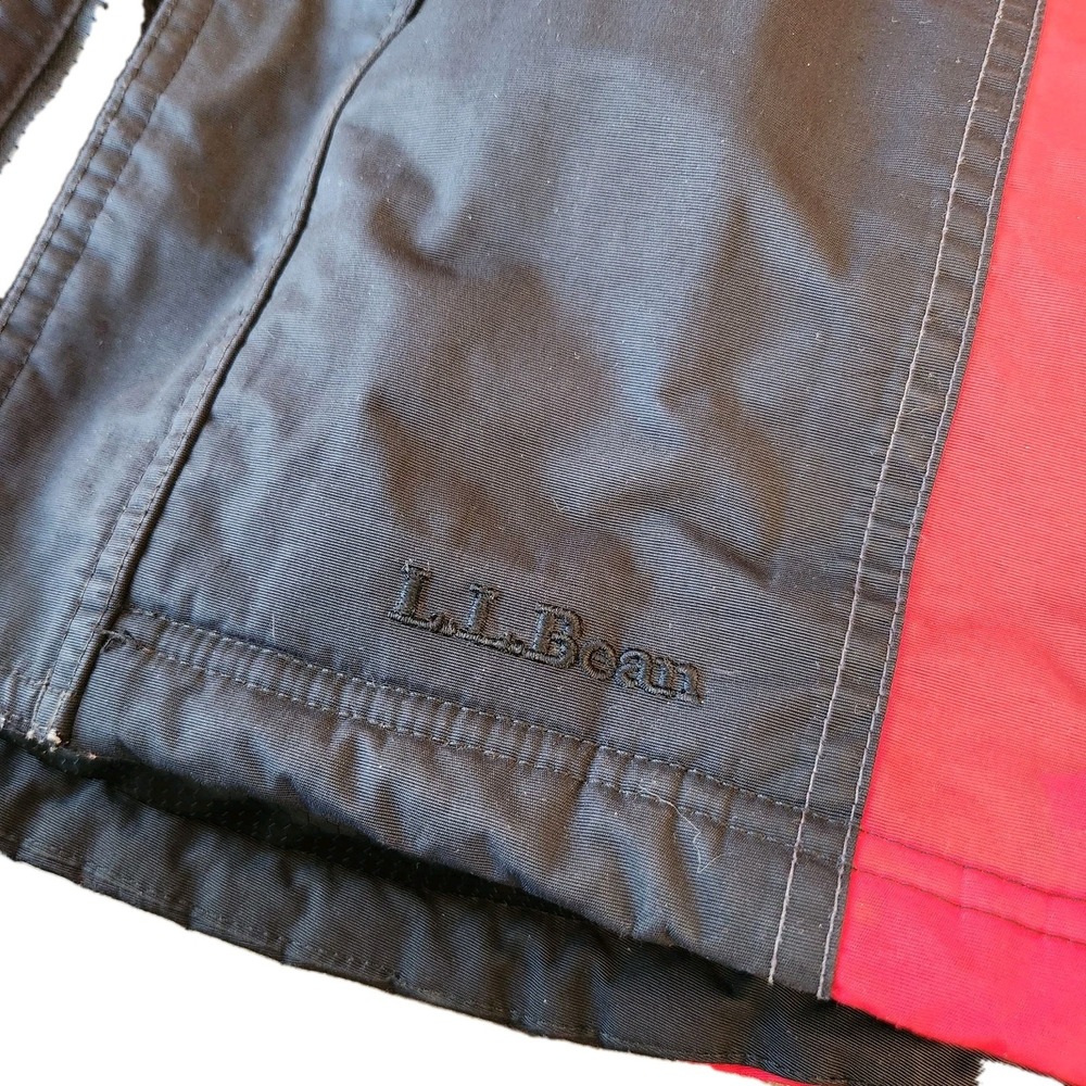 LL Bean Kids Winter Ski Snow Jacket Black Red Insulated Kids L 14-16 Outdoors - Picture 11 of 16